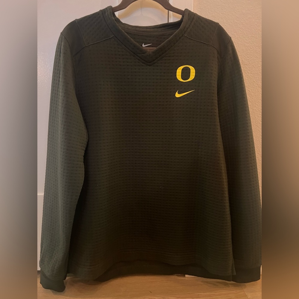 Nike Oregon Ducks On Field Therma-Fit Pullover Sweater